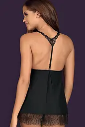Комплект Obsessive Chiccanta babydoll (Чорний, S/M) Obsessive 81973 96944 - мініатюра 2