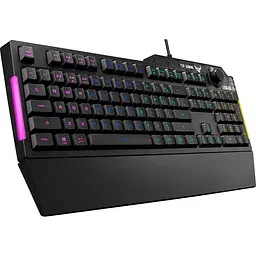 Клавіатура ASUS TUF Gaming K1 RBB USB Black (90MP01X0-BKMA00) - мініатюра 2