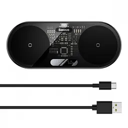 Бездротовий ЗП Baseus Digital LED Display 2in1 20W - мініатюра 4