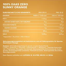 Амінокислота IronMaxx 100% EAAs Zero Апельсин 500 г - мініатюра 5