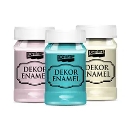 Фарба акрилова Dekor Enamel, глянцева, Біла, 100 мл, Pentart (5997412795677) - мініатюра 2
