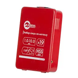 Набір скинув за металом HS 19 шт INTERTOOL з швидкорізаючої сталі - мініатюра 6