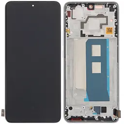 Дисплей Xiaomi Poco F5 Pro / Red K60 / Red K60 Pro чорний, Amoled, оригінал PRC, з рамкою білого кольору, White