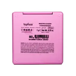 Палетка тіней для повік TopFace Maestro Academy Eyeshadow Bar 9 відтінків № 003 - мініатюра 7
