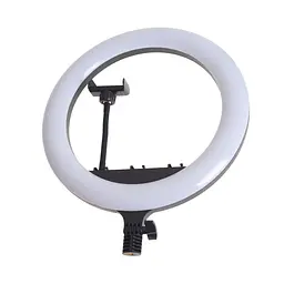 Кільцева лампа блогера Brille з 3 тримачами LED 24W CCT 36 см (TE-053) - мініатюра 2