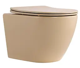 Унітаз підвісний Qtap Robin Ultra Quiet, з сидінням Slim Duroplast/ Soft-close/ Quick relase QT13332381АSSB