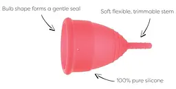 Менструальні чаші Mae B Intimate Health 2 Large Menstrual Cups - мініатюра 3