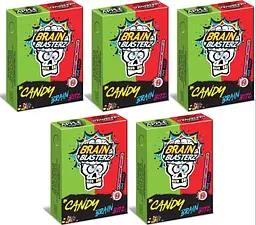 Кислі цукерки-драже Brain Blasterz Sour Candy Bitz Apple Strawberry 45г - мініатюра 4