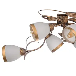 Люстра стельова Brille флористика E14 60W BR (LK-152S/6) - мініатюра 2