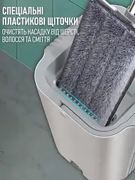 Швабра з відром та автоматичним віджимом 11 л, сіра (49675833) - мініатюра 5