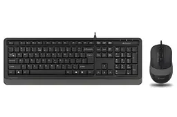Комплект Fstyler Sleek Multimedia Comfort F1010, Black/Grey, клавіатура+миша A4Tech teh0020657
