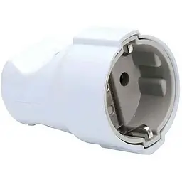 Гніздо DE-PA штепсельне із заземл. (Біле) 11102 WHITE