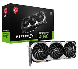 Відеокарта MSI RTX 4090 24GB VENTUS 3X E OC (RTX 4090 VENTUS 3X E 24G OC) (RTX 4090 24GB VENTUS 3X E OC) (GDDR6X, 384 bit, PCI-E v4.0 x16) FR - мініатюра 6
