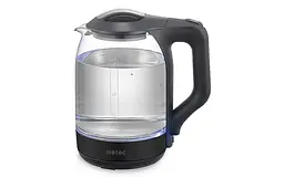 Електрочайник скляний Metec 1.8л чорний