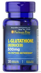 Глутатіон L-Glutathione 500 mg 30 капсул Puritan's Pride vit0006139
