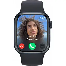Смарт-годинник Apple Watch Series 9 GPS 45 mm Midnight Aluminum Case w. Midnight Sport Band-S/M (MR993) - мініатюра 6