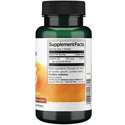 Вітамін D3 Swanson Vitamin D3 5000 IU High Potency, 250 капсул - мініатюра 2