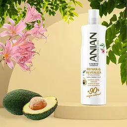Шампунь Anian Repairing & Revitalising для пошкодженого волосся 400 мл - мініатюра 3