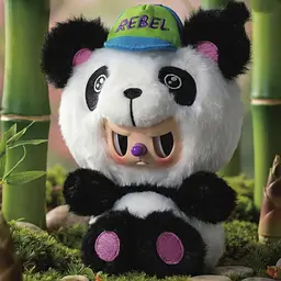 М'яка іграшка Pop Top Rebel Bear Sweet Zoo Зоомалюки колекційна з кільцем (CSRB010) - мініатюра 4