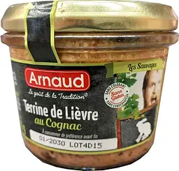 Паштет Arnaud из зайца с коньяком 180 г (3275411802018)