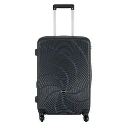 Валіза Semi Line 24 дюйми (M) 67 л ABS-пластик розширення 20% 4 колеса код. замок Black - мініатюра 2