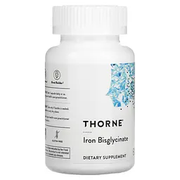 Бісгліцинат заліза Thorne Research Iron Bisglycinate 25 мг 60 капсул - мініатюра 2