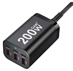 Зарядний пристрій 200W-EU 200W (1xQC3.0 100W/1xQC3.0 30W/3xUSB 18W) - мініатюра 2