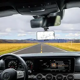 Тримач BOROFONE Roller rearview mirror car holder BH49 - мініатюра 5