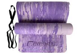 Килимок для йоги та фітнесу EasyFit s-EVA Mat 8 мм Фіолетовий (EF-1911-V) - мініатюра 2