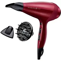 Фен Remington AC9096, Red/Black, 2400W, 3 режими, 2 швидкості, подача холодного повітря, іонізація