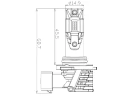 Автолампа Nextone LED L7 9006 6000K - мініатюра 3
