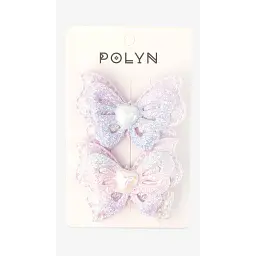 Заколки для дівчинки Polin 2 шт 4048A-3 Бузковий