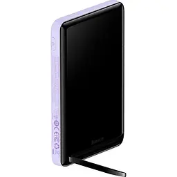 Акумулятор зовнішній - магнітна зарядка бездротової Baseus Magnetic Bracket 10000mAh PPCX080005 фіолетова - мініатюра 3