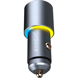 Автомобільний зарядний пристрій Proove Double Energy 50W Type-C + Type-C Metal Gray (ACDE50022206) [130292] - мініатюра 3