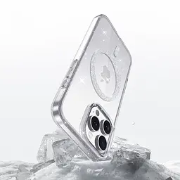 Чохол TPU Eclipse Sparkle Magnetic Fit для Apple iPhone 16 Pro (6.3") Clear - мініатюра 5