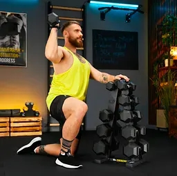 Стійка-піраміда для зберігання 5 пар гантелей Trex Sport TX-055DR - мініатюра 3