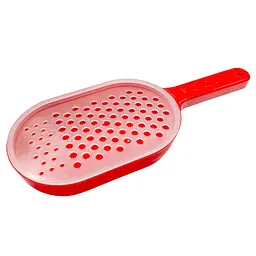 Тертка для продуктів пластикова з контейнером, Kitchette Червоний 84169