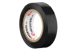 Стрічка електроізоляційна Intertool ізолента 10 м чорна в упаковці 10 шт. - мініатюра 3
