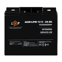 Акумулятор AGM LPM 12V-20 Ah під болт М5