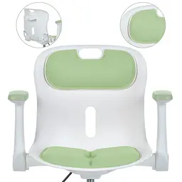 Дитяче крісло Bambi M 6151-5 з підлокітником і підніжкою зелене (RLT57092) - мініатюра 3
