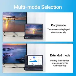 Перехідник Vention mini DisplayPort - HDMI (M/F), 0.15 м, Black (HBCBB) - мініатюра 3