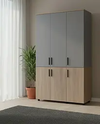 Шафа для одягу Doros Торн Кремона Канноло/Сірий 3 ДСП (штанга) 135х51.6х200 (44900503) - мініатюра 5