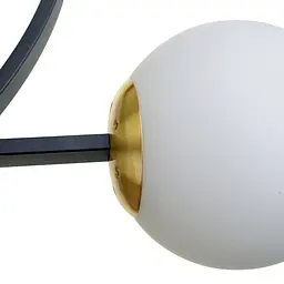 Люстра стельова Brille в спальню Е27 60W BK/WH (BR-01 644C/3) - мініатюра 4