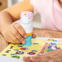 Набір з блокнотом та штампом з наліпками Melissa & Doug Sticker WOW Єдиноріг (SM93205/6074898) - мініатюра 7