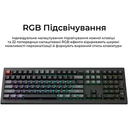 Клавіатура Keychron V6 Ultra Red Switch RGB UA Black (V6U-D1-UA) [169128] - мініатюра 7