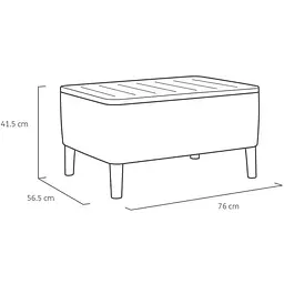 Комплект садових меблів Keter Salemo 3 seater set коричневий - мініатюра 10