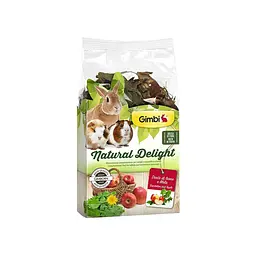Трав'яний мікс Gimbi Natural Delight для гризунів кульбаба та яблука 100 г - мініатюра 2