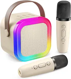 Караоке-система Fede з Bluetooth колонкою та бездротовими мікрофонами