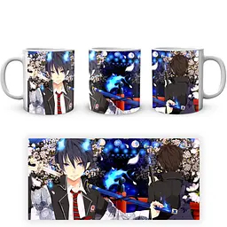 Кухоль GeekLand Blue Exorcist Синій Екзорцист Рін BE 02.13 330 мл білий - мініатюра 4