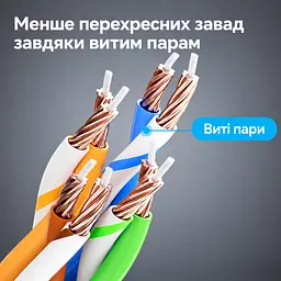 Мережевий кабель Ethernet Vention 1 м патч-корд RJ45 штекер на RJ45 штекер Cat6A до 10 Гбіт/с з поворотним кутовим роз’ємом тонкий діаметром 3,8 мм неекранований UTP з провідниками з безкисневої міді чорний (IBSBF) - мініатюра 13